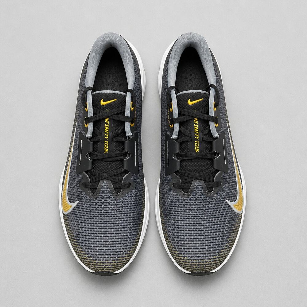 Nike Air Zoom Infinity Tour 2 Golf Shoes Men’s 11 Black Gold FD0217-003 Spikes